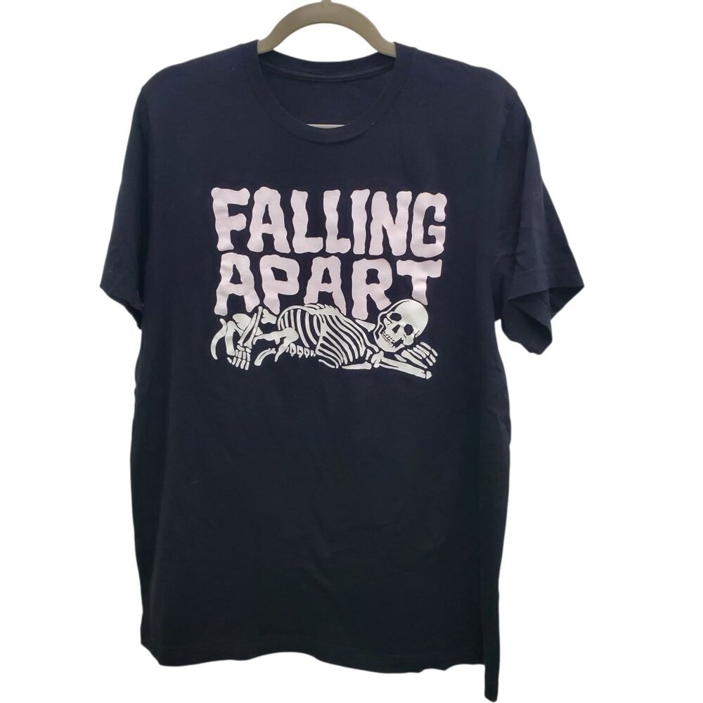 Wicked Clothes Black Falling Apart Cute Pastel Goth Graphic Tee T-shirt Adult L
